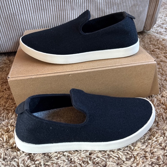 Allbirds Women's Black Wool Tree Lounger Sneaker Shoes Size 5 - Picture 1 of 13